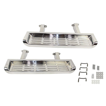 KENTROL Jeep TJ Side Steps Pair TJ - 2001-06 Polished Silver Kentrol  30518