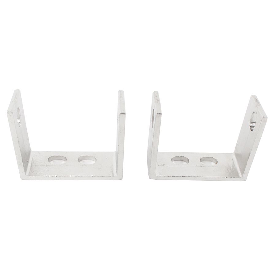 KENTROL Jeep YJ Rear Bumper Brackets Pair 87-95 Wrangler TJ Polished Silver Kentrol  30527