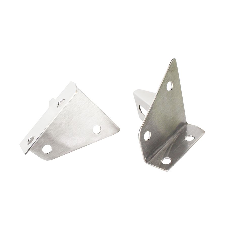 KENTROL Jeep CJ/YJ LED Light Bar Bracket Pair 76-95 CJ and Wrangler YJ Polished Silver Kentrol  30531