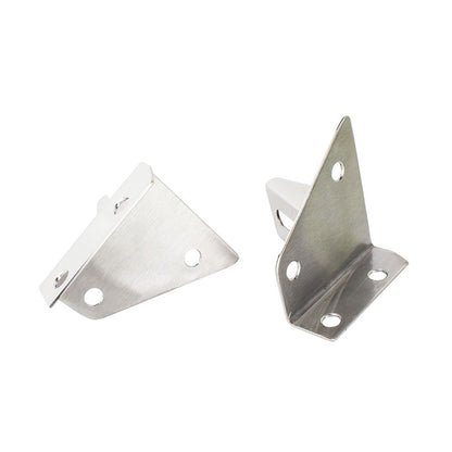 KENTROL Jeep CJ/YJ LED Light Bar Bracket Pair 76-95 CJ and Wrangler YJ Polished Silver Kentrol  30531