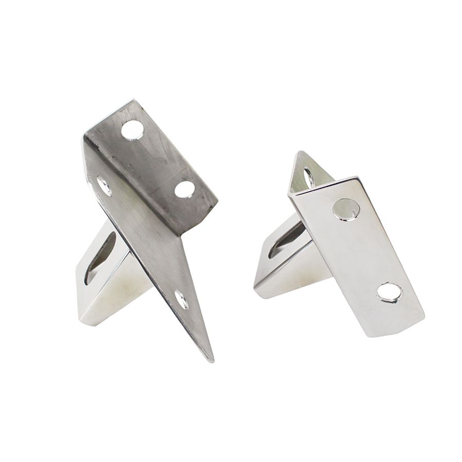 KENTROL Jeep CJ/YJ LED Light Bar Bracket Pair 76-95 CJ and Wrangler YJ Polished Silver Kentrol  30531