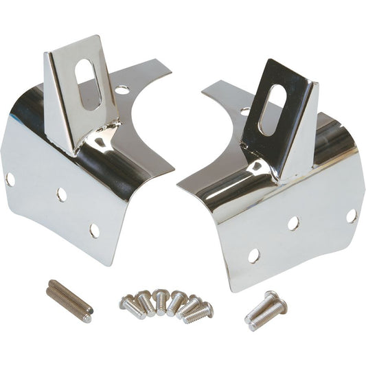 KENTROL Jeep TJ Light Bracket Pair 97-06 Wrangler TJ Polished Silver Kentrol  30532