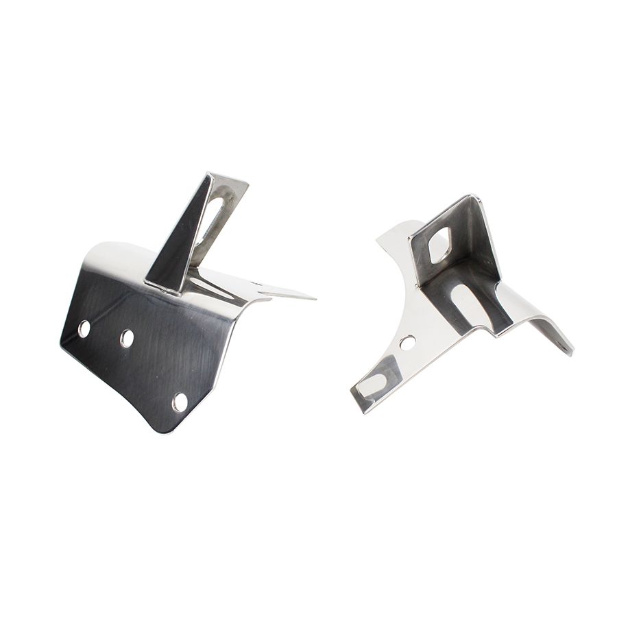 KENTROL Jeep TJ Light Bracket Pair 97-06 Wrangler TJ Polished Silver Kentrol  30532