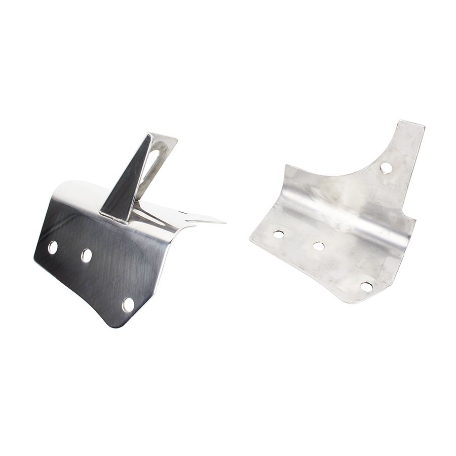 KENTROL Jeep TJ Light Bracket Pair 97-06 Wrangler TJ Polished Silver Kentrol  30532