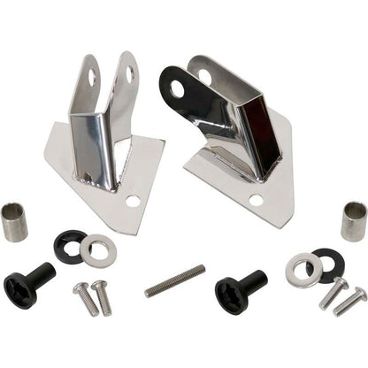 KENTROL Jeep YJ Mirror Relocation Bracket Pair 87-95 Wrangler TJ Polished Silver Kentrol  30533