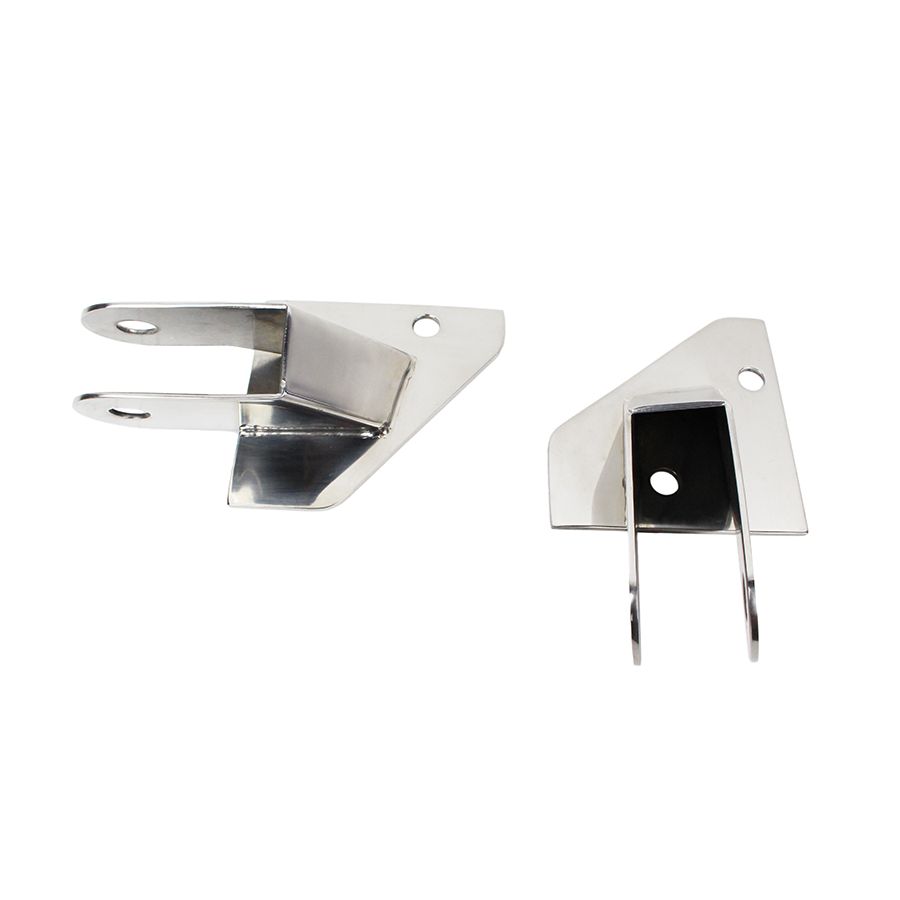 KENTROL Jeep YJ Mirror Relocation Bracket Pair 87-95 Wrangler TJ Polished Silver Kentrol  30533