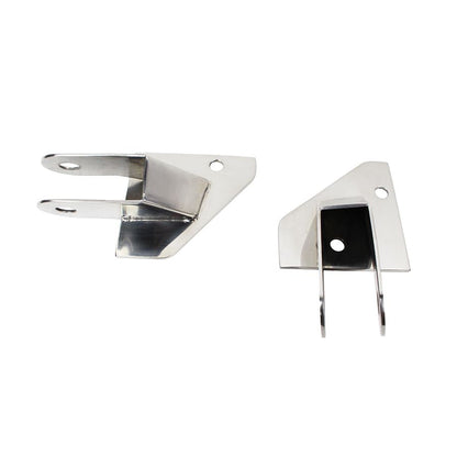 KENTROL Jeep YJ Mirror Relocation Bracket Pair 87-95 Wrangler TJ Polished Silver Kentrol  30533