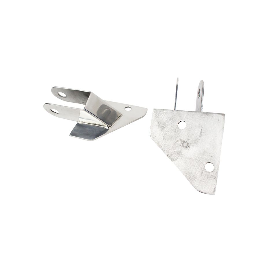 KENTROL Jeep YJ Mirror Relocation Bracket Pair 87-95 Wrangler TJ Polished Silver Kentrol  30533