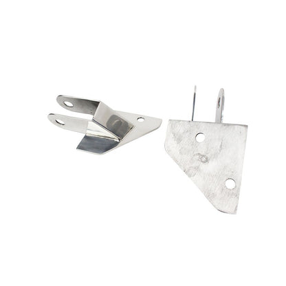 KENTROL Jeep YJ Mirror Relocation Bracket Pair 87-95 Wrangler TJ Polished Silver Kentrol  30533