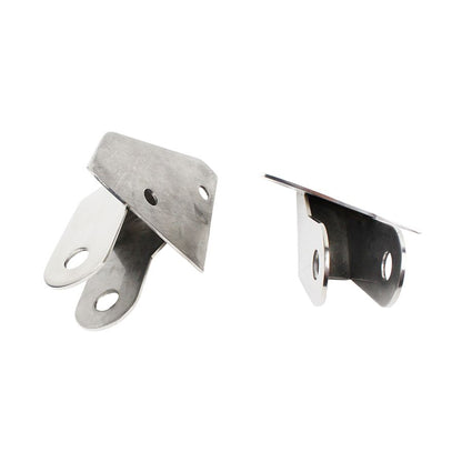 KENTROL Jeep YJ Mirror Relocation Bracket Pair 87-95 Wrangler TJ Polished Silver Kentrol  30533