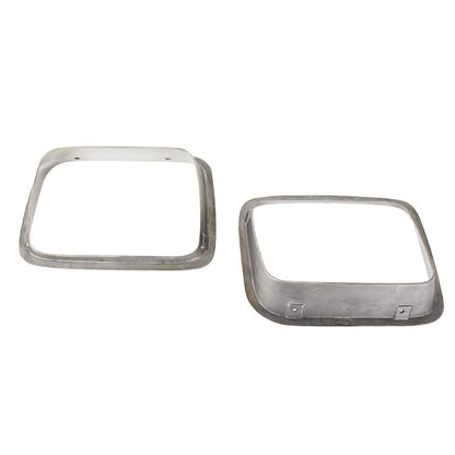KENTROL Jeep YJ Headlight Bezels Pair 87-95 Wrangler TJ Polished Silver Kentrol  30536
