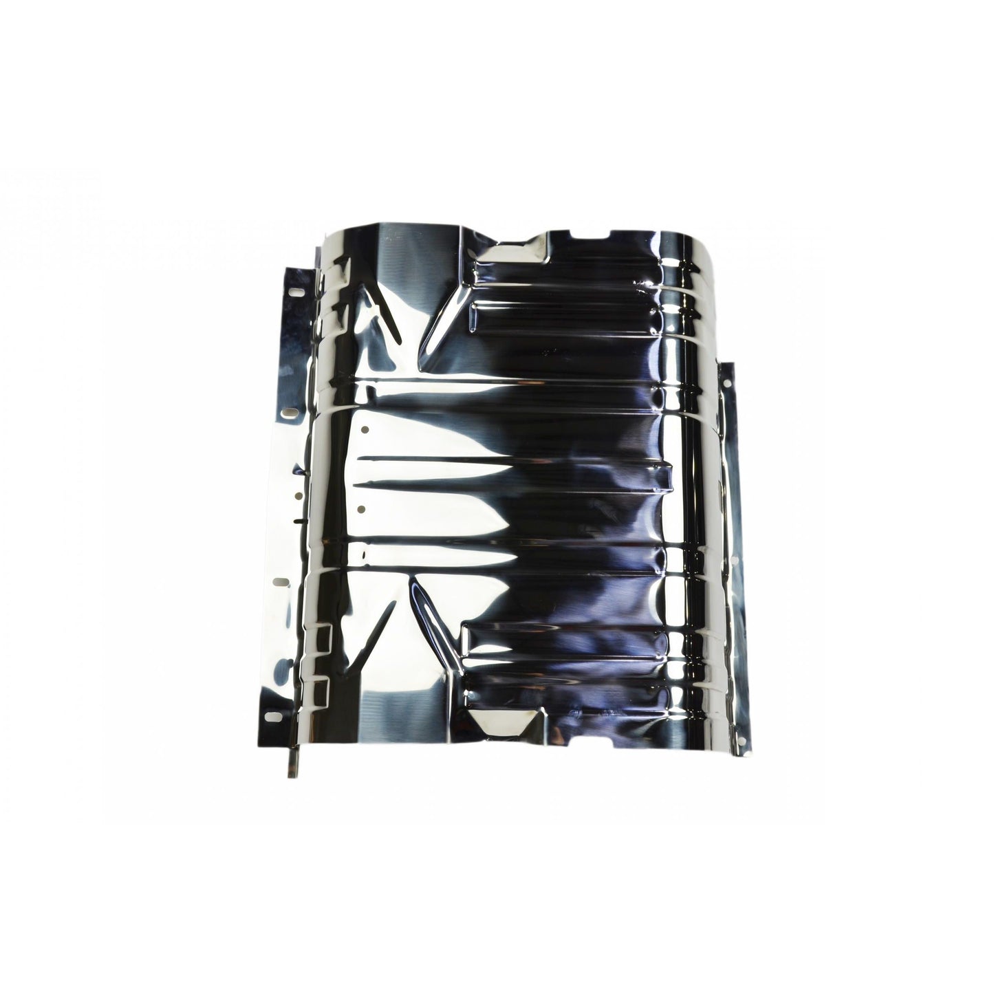 KENTROL Jeep CJ/YJ Gas Tank Skid Plate with strap 76-90 CJ and Wrangler YJ Polished Silver Kentrol  30539