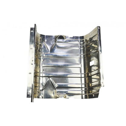 KENTROL Jeep CJ/YJ Gas Tank Skid Plate with strap 76-90 CJ and Wrangler YJ Polished Silver Kentrol  30539