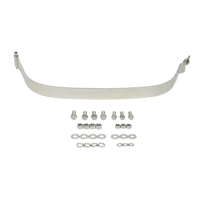 KENTROL Jeep CJ/YJ Gas Tank Skid Plate with strap 76-90 CJ and Wrangler YJ Polished Silver Kentrol  30539