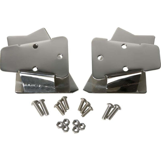 KENTROL Jeep TJ Mirror Relocation Bracket Pair 03-06 Wrangler TJ Polished Silver Kentrol  30542