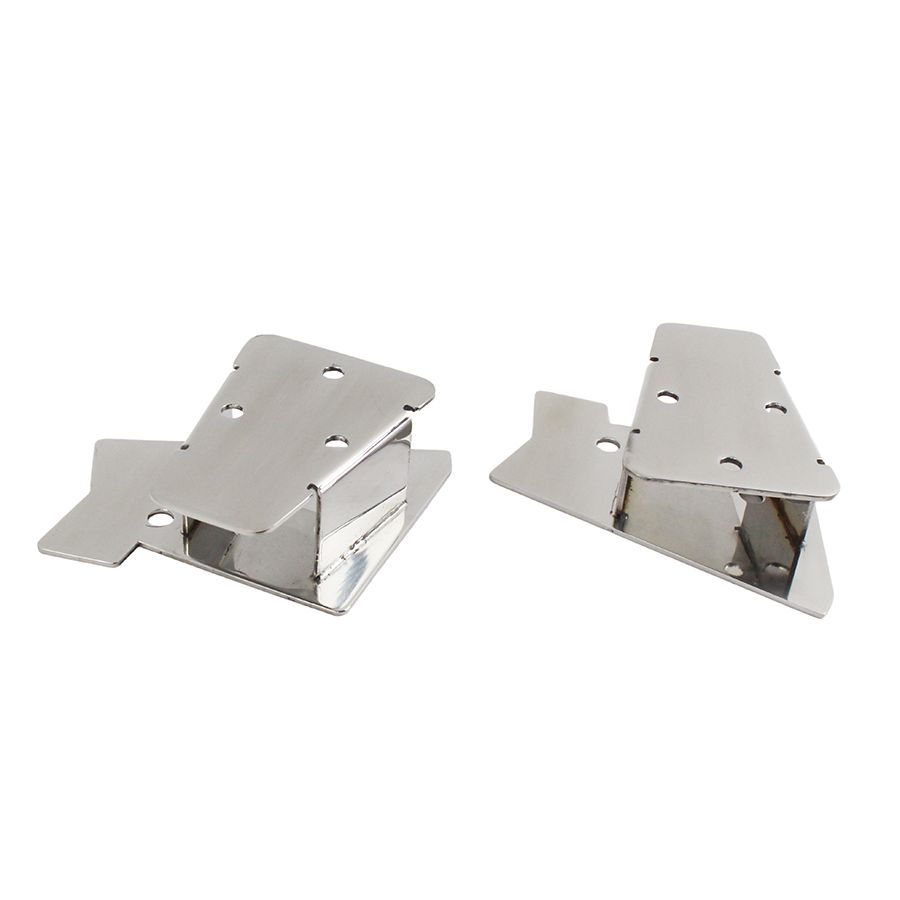 KENTROL Jeep TJ Mirror Relocation Bracket Pair 03-06 Wrangler TJ Polished Silver Kentrol  30542