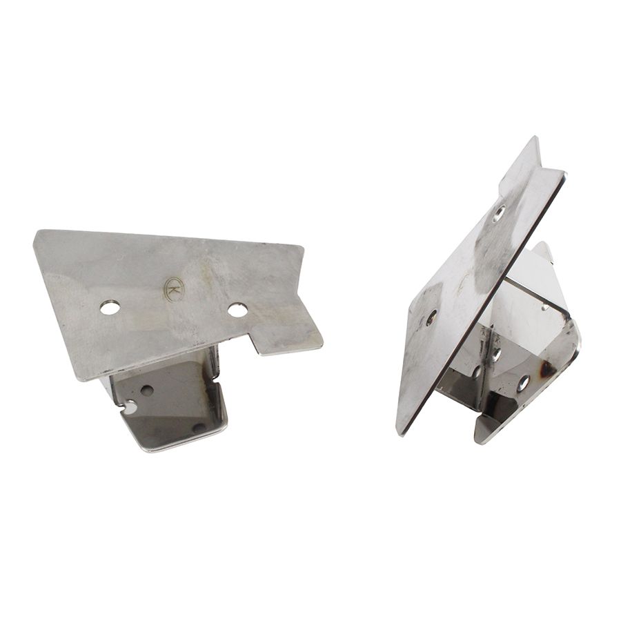 KENTROL Jeep TJ Mirror Relocation Bracket Pair 03-06 Wrangler TJ Polished Silver Kentrol  30542