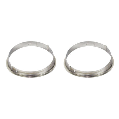 KENTROL Jeep TJ Headlight Bezels Pair 97-06 Wrangler TJ Polished Silver Kentrol  30543