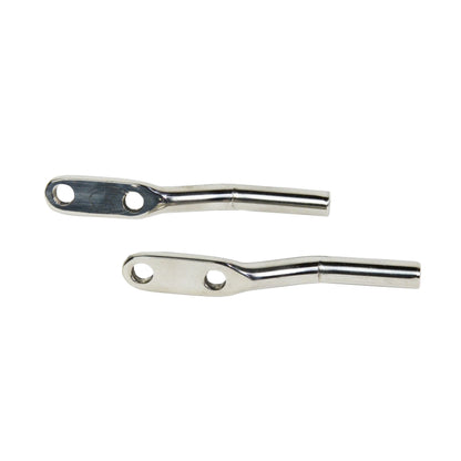 KENTROL Jeep CJ/YJ Door Strap Pins Pair 76-95 CJ and Wrangler YJ Polished Silver Kentrol  30549