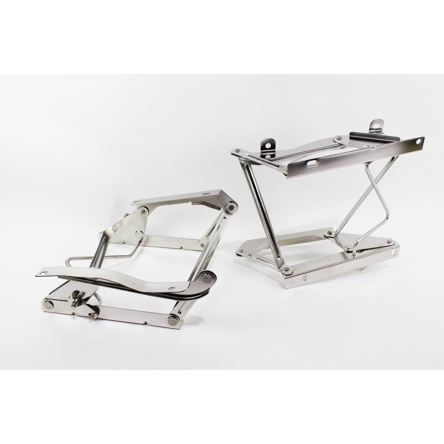 KENTROL Jeep CJ/YJ Seat Pedestals Pair 76-90 CJ and Wrangler YJ Polished Silver Kentrol  30552