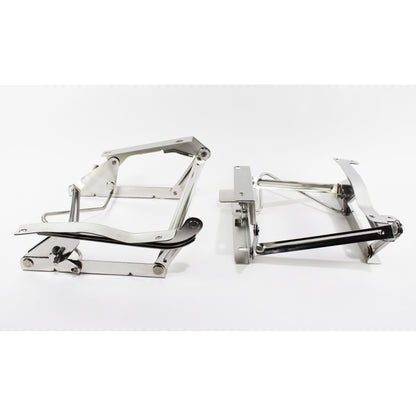 KENTROL Jeep CJ/YJ Seat Pedestals Pair 76-90 CJ and Wrangler YJ Polished Silver Kentrol  30552