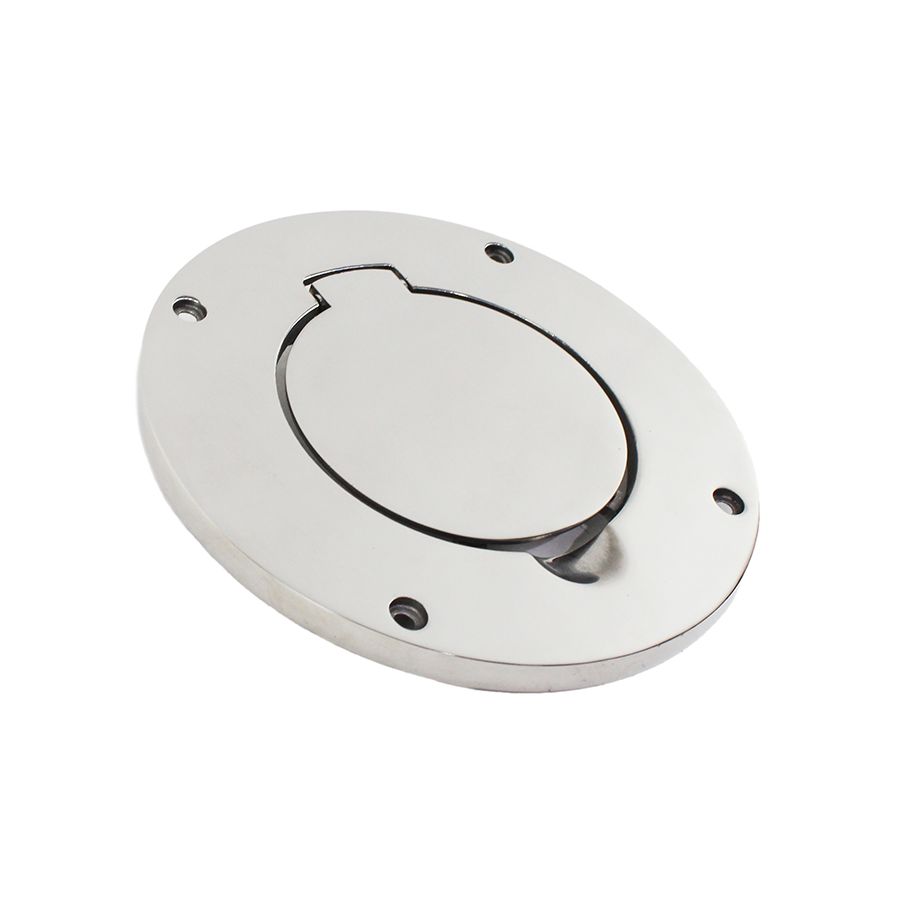 KENTROL Jeep TJ Billet Style Gas Hatch 97-06 Wrangler TJ Polished Silver Kentrol  30553