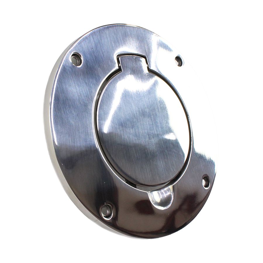 KENTROL Jeep TJ Billet Style Gas Hatch 97-06 Wrangler TJ Polished Silver Kentrol  30553