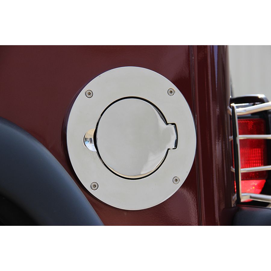 KENTROL Jeep TJ Billet Style Gas Hatch 97-06 Wrangler TJ Polished Silver Kentrol  30553