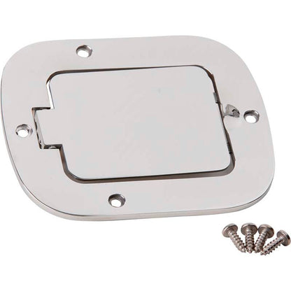 KENTROL Jeep CJ/YJ Billet Style Gas Hatch 77-95 CJ and Wrangler YJ Polished Silver Kentrol  30559