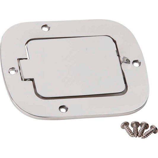KENTROL Jeep CJ/YJ Billet Style Gas Hatch 77-95 CJ and Wrangler YJ Polished Silver Kentrol  30559