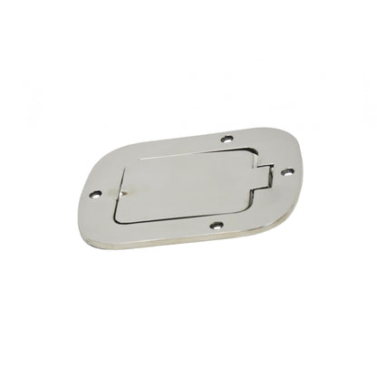 KENTROL Jeep CJ/YJ Billet Style Gas Hatch 77-95 CJ and Wrangler YJ Polished Silver Kentrol  30559