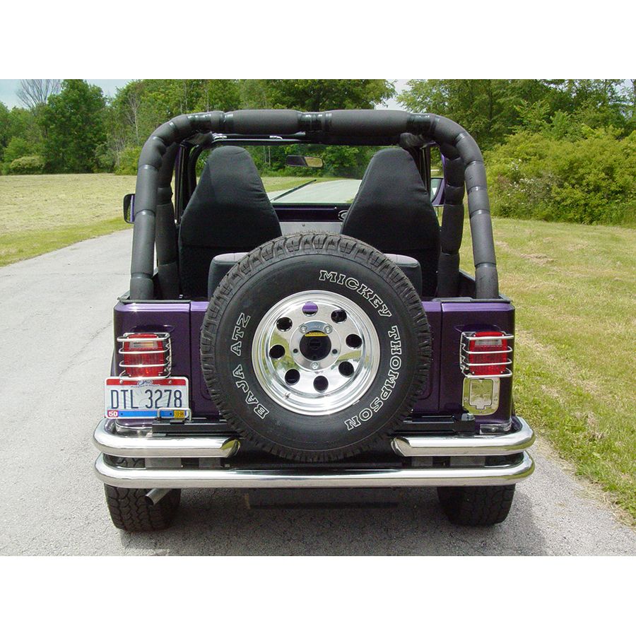 KENTROL Jeep CJ/YJ Billet Style Gas Hatch 77-95 CJ and Wrangler YJ Polished Silver Kentrol  30559