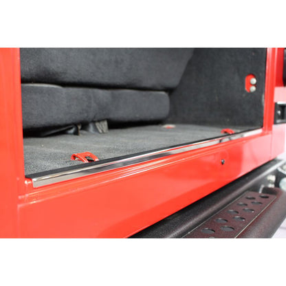 KENTROL Jeep YJ/TJ Inside Rear Body Protector 87-06 Wrangler TJ/YJ Polished Silver Kentrol  30560
