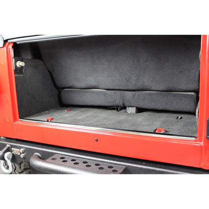 KENTROL Jeep YJ/TJ Inside Rear Body Protector 87-06 Wrangler TJ/YJ Polished Silver Kentrol  30560