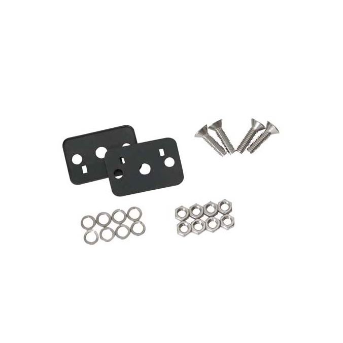 KENTROL Jeep CJ/YJ Hood Catch Pair TJ Style 42-95 CJ and Wrangler YJ Polished Silver Kentrol  30563