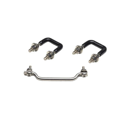 KENTROL Jeep CJ/YJ Hood Kit With TJ Style Hood Catch 78-95 CJ and Wrangler YJ Polished Silver Kentrol  30570