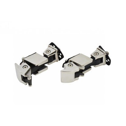 KENTROL Jeep JK Hood Catch Pair 07-18 Wrangler JK Polished Silver Kentrol  30571