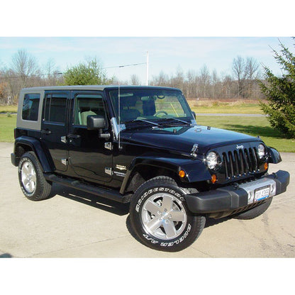 KENTROL Jeep JK Hood Catch Pair 07-18 Wrangler JK Polished Silver Kentrol  30571