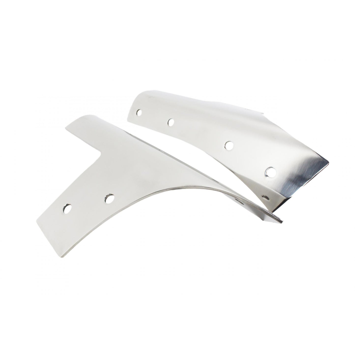 KENTROL Jeep JK Windshield Supports Pair 07-18 Wrangler JK Polished Silver Kentrol  30574