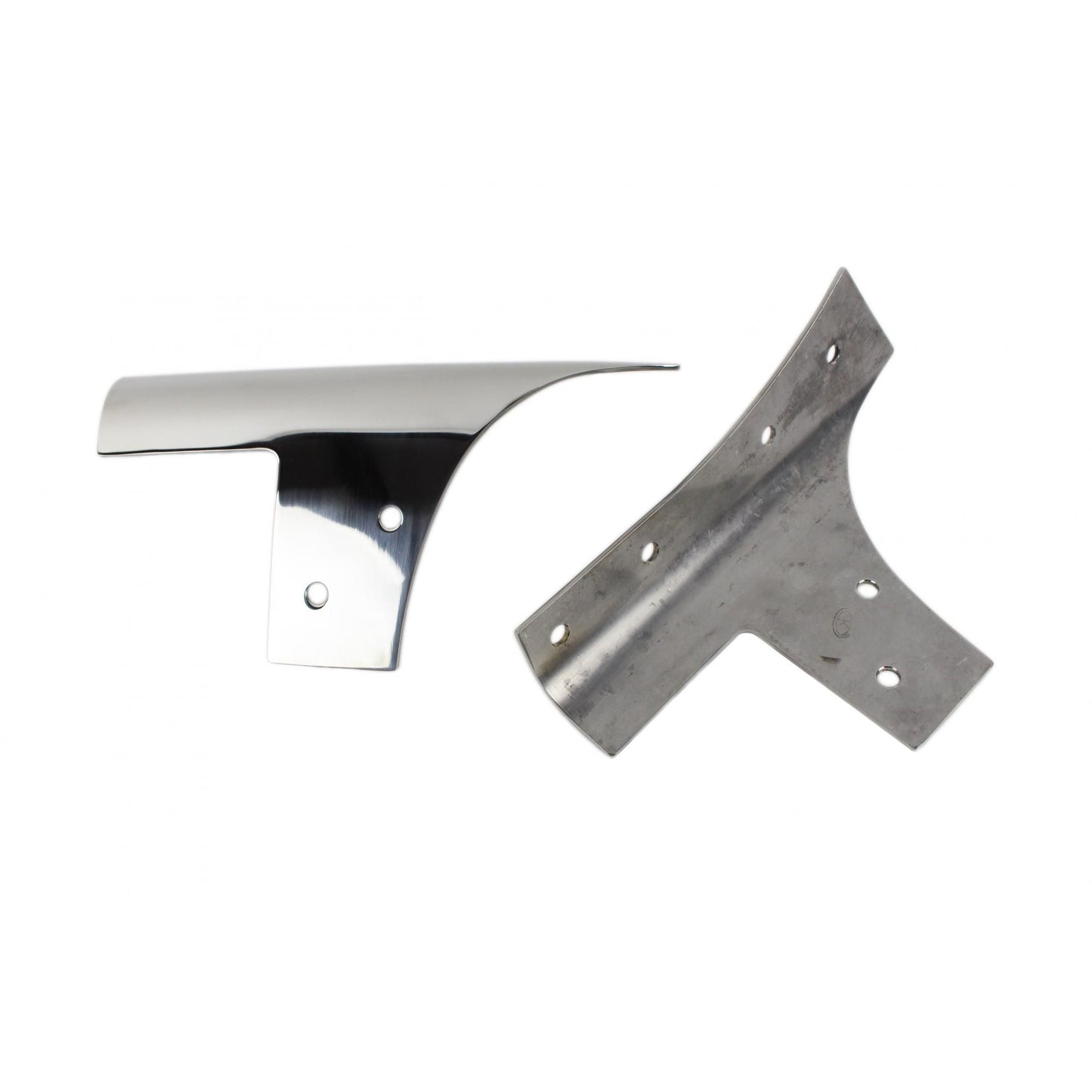 KENTROL Jeep JK Windshield Supports Pair 07-18 Wrangler JK Polished Silver Kentrol  30574