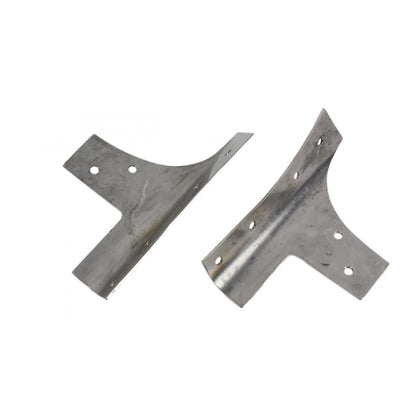 KENTROL Jeep JK Windshield Supports Pair 07-18 Wrangler JK Polished Silver Kentrol  30574