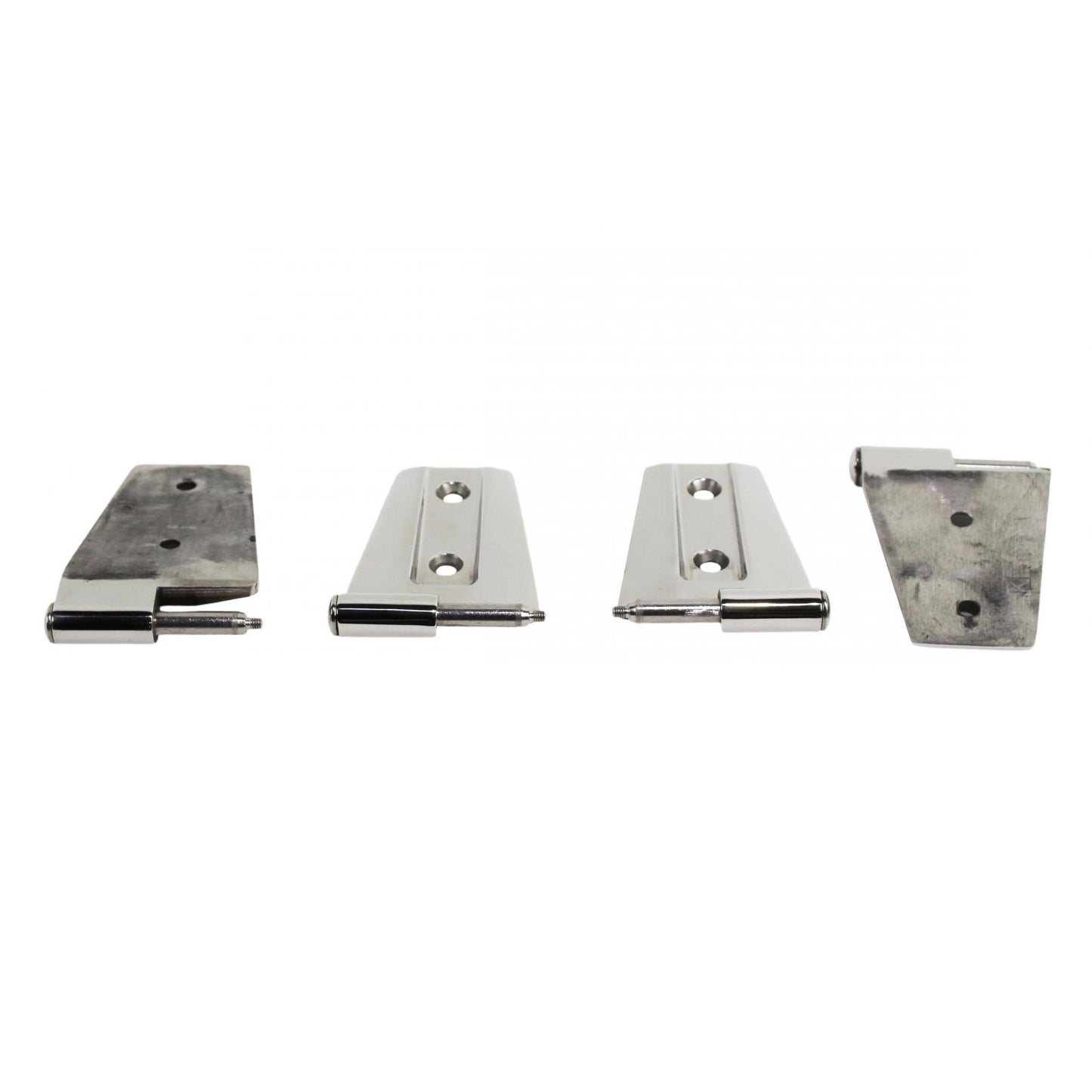 KENTROL Jeep JK Door Hinge Set 4 Pieces 2 Door 07-18 Wrangler JK Polished Silver Kentrol  30575
