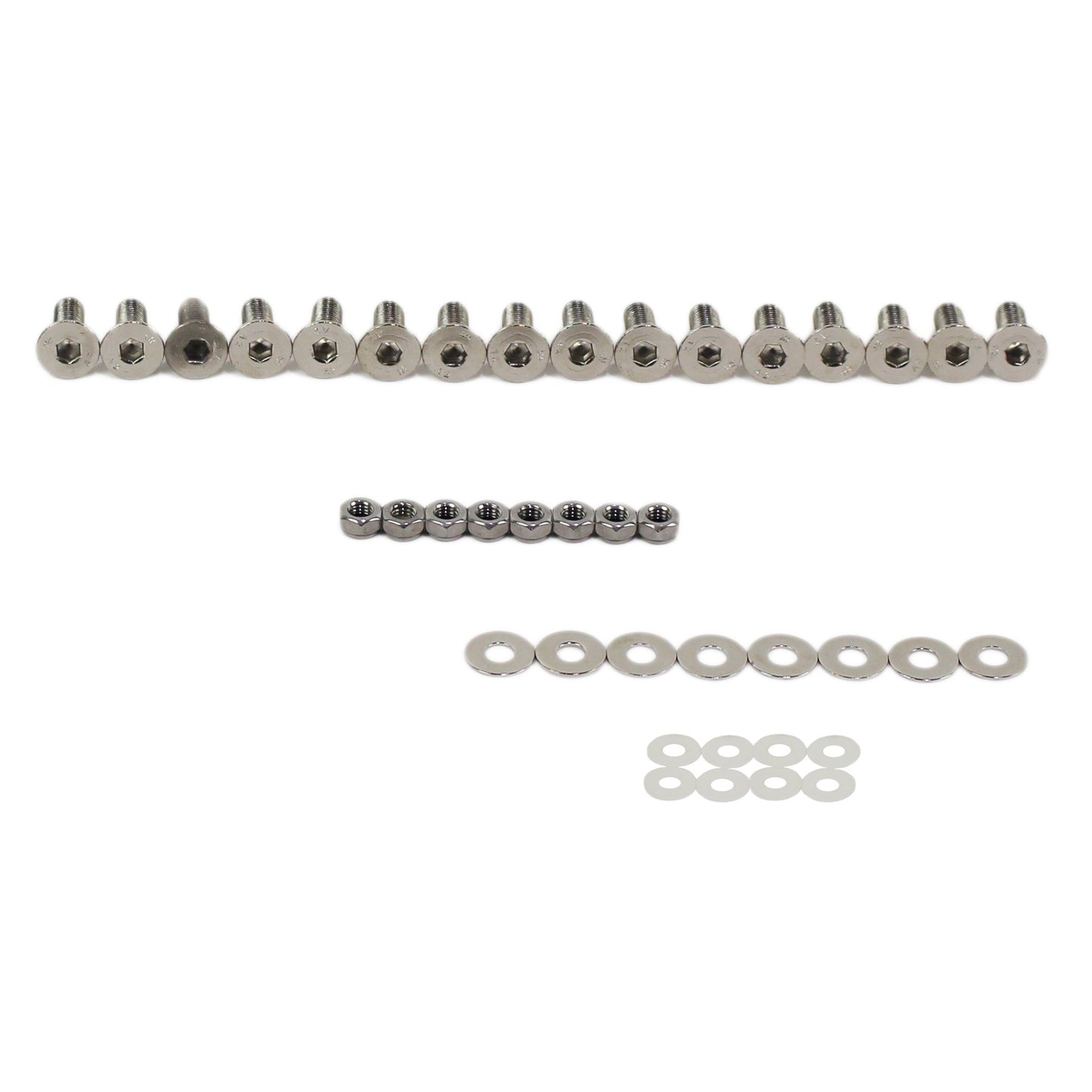 KENTROL Jeep JK Door Hinge Set 8 Pieces 4 Door 07-18 Wrangler JK Polished Silver Kentrol  30576