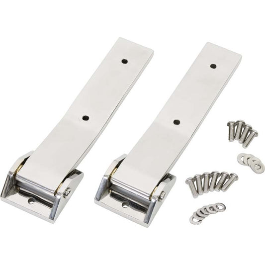 KENTROL Jeep JK Tailgate Hinge Pair 07-18 Wrangler JK Polished Silver Kentrol  30578