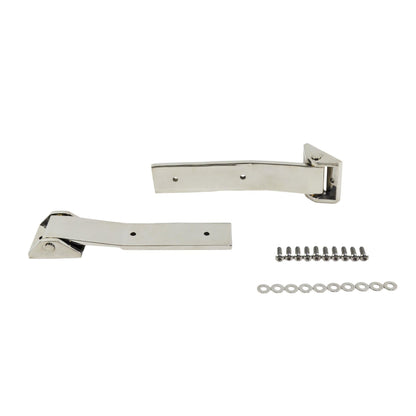 KENTROL Jeep JK Tailgate Hinge Pair 07-18 Wrangler JK Polished Silver Kentrol  30578