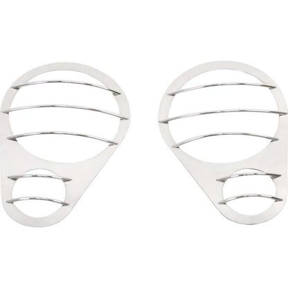 KENTROL Jeep JK Headlight Guards Pair 07-18 Wrangler JK Polished Silver Kentrol  30579