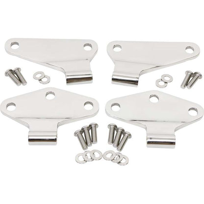 KENTROL Jeep JK Body Door Hinge Set 4 Pieces 2 Door 07-18 Wrangler JK Polished Silver Kentrol  30580