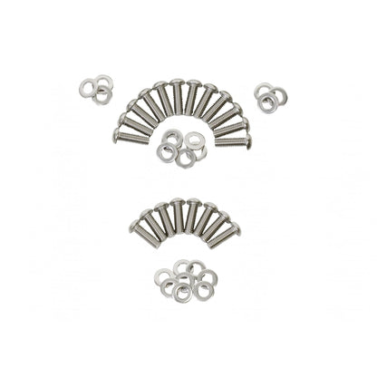 KENTROL Jeep JK Body Door Hinge Set 8 Pieces 4 Door 07-18 Wrangler JK Polished Silver Kentrol  30581