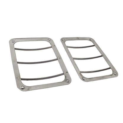 KENTROL Jeep JK Taillight Guard Pair 07-18 Wrangler JK Polished Silver Kentrol  30582