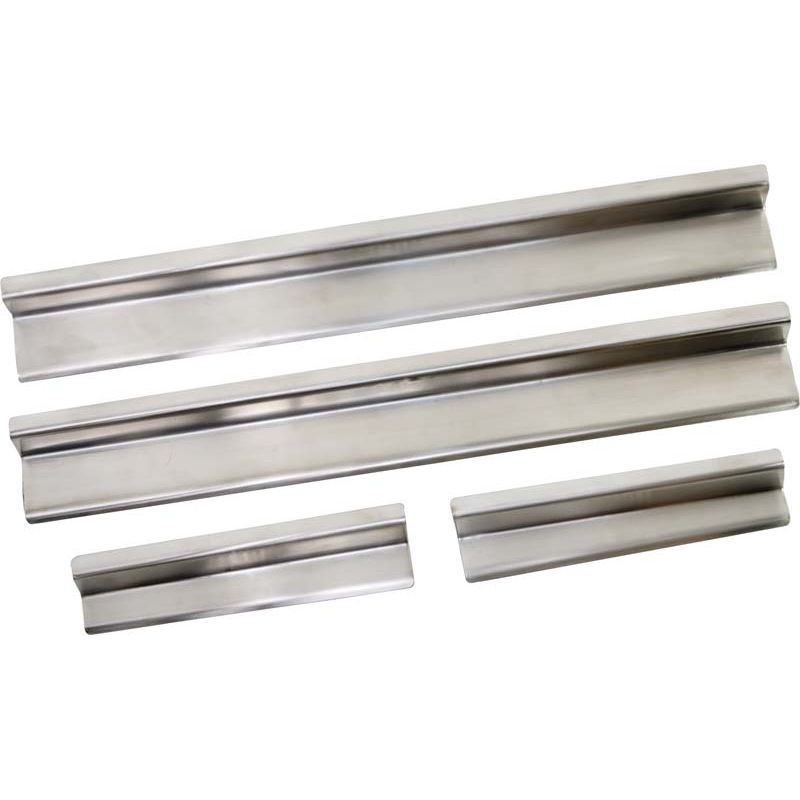 KENTROL Jeep JK Entry Guards 4 Pieces 4 Door 07-18 Wrangler JK Polished Silver Kentrol  30585